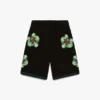 Glitch Orchid broderte heklede Shorts