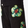 Glitch Orchid broderte heklede Shorts