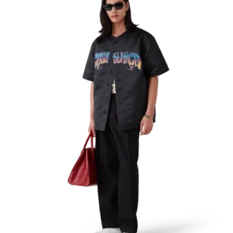 Gothic kortærmet baseballskjorte