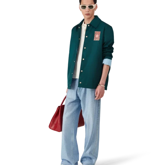 Gothic Logo Stadium Jacket