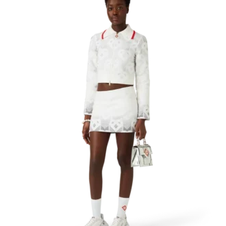 Gradient Heart Monogram-frottéjakke