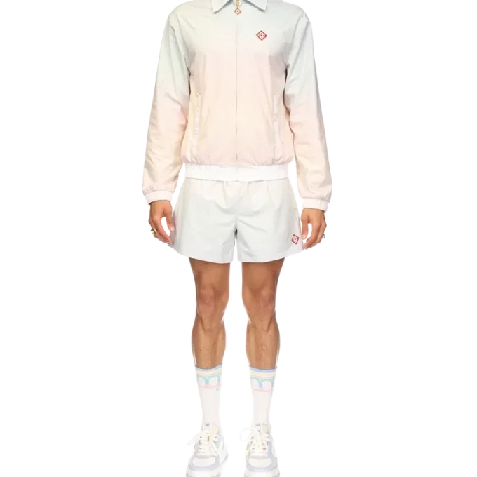 Gradient Laser Detail Track Jacket