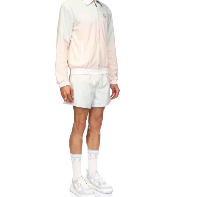 Gradient Laser Detail Track Jacket