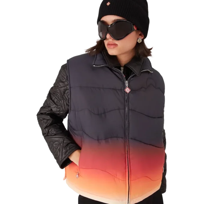Gradient Nylon Puffer Gilet