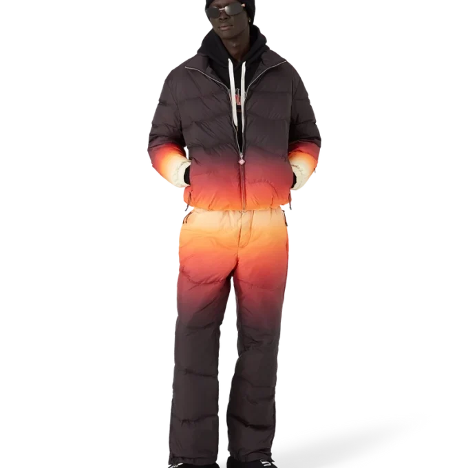 Gradient nylonpolstrede bukser