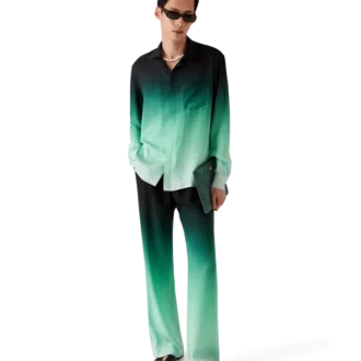 Gradient Ping Pong Jacquard-silkbukser