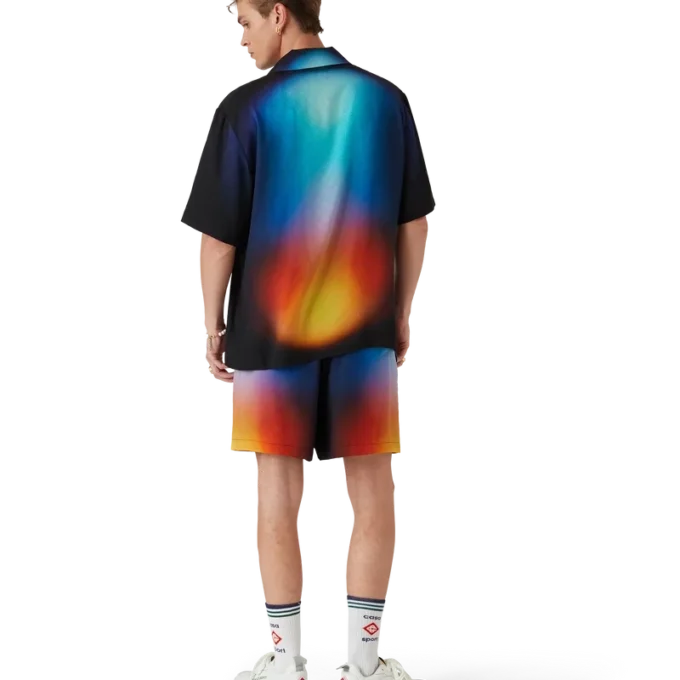 Gradient Silk Shorts