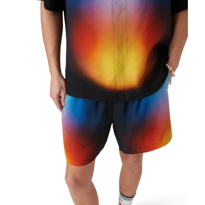Gradient Silk Shorts