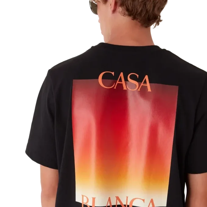 Gradient Square T-skjorte med korte ermer