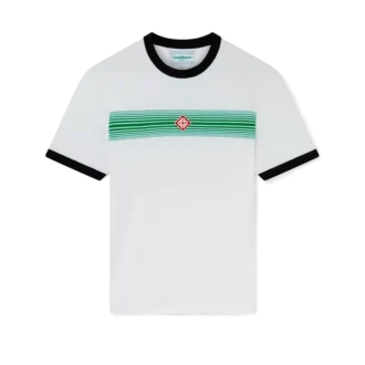 Gradient Stripe Ringer T-skjorte