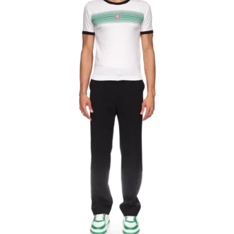 Gradient Stripe Ringer T-skjorte