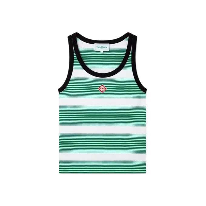 Gradient Stripe Ringer Tank Top