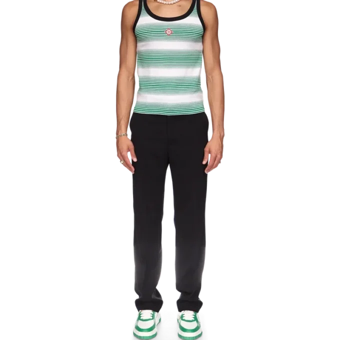 Gradient Stripe Ringer Tank Top