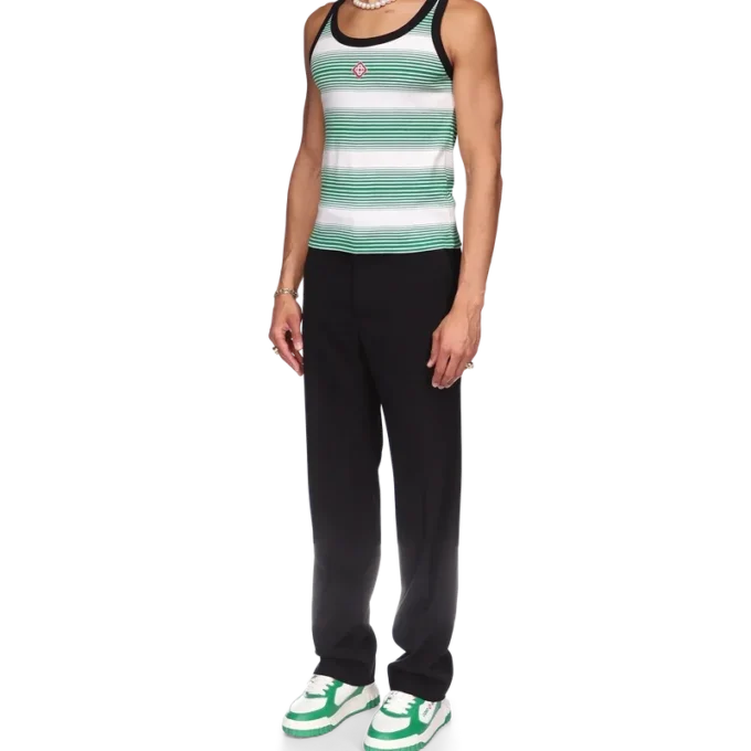 Gradient Stripe Ringer Tank Top