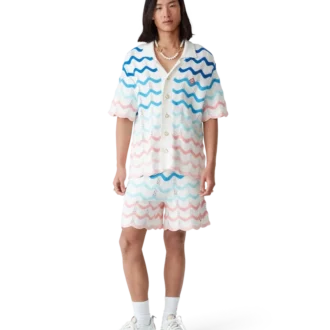 Gradient Wave-heklet skjorte