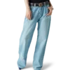 Graffiti-distressed denimjeans