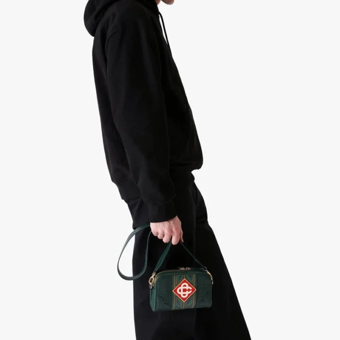 Grønn Monogram-crossbody-veske
