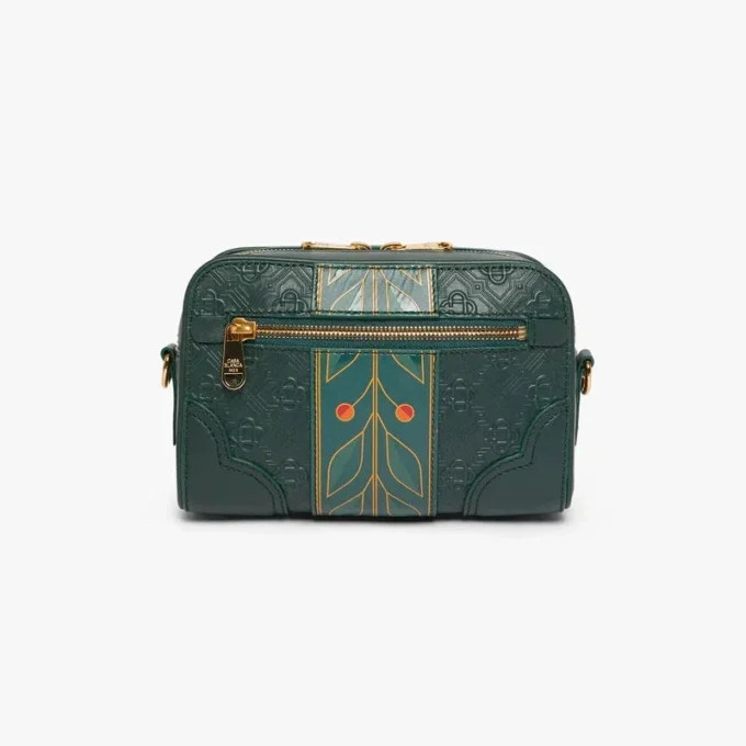 Grønn Monogram-crossbody-veske