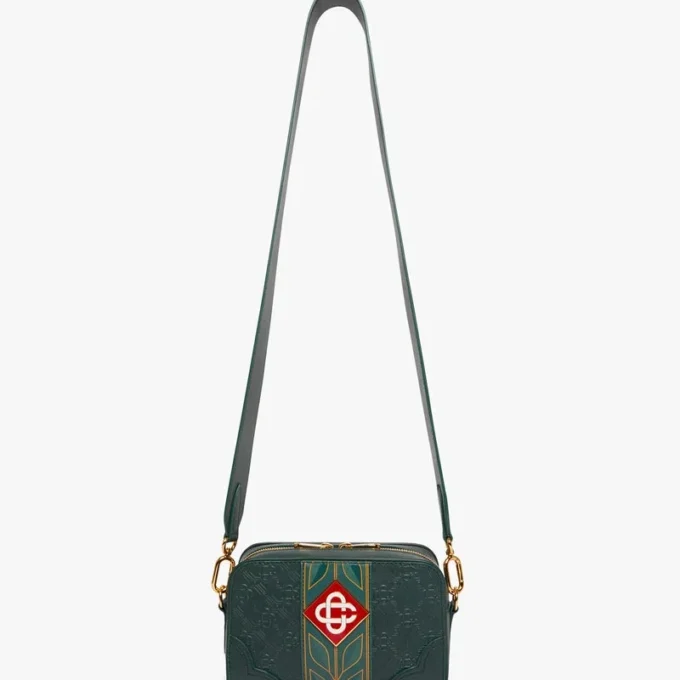 Grønn Monogram-crossbody-veske