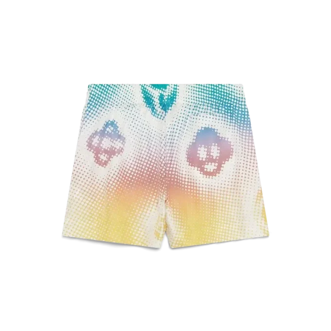 Halftone Logo Silk Shorts