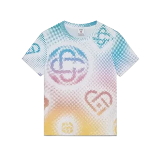 Halftone Logo T-skjorte med kort erme og tettsittende passform på Shorts