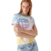 Halftone Logo T-skjorte med kort erme og tettsittende passform på Shorts