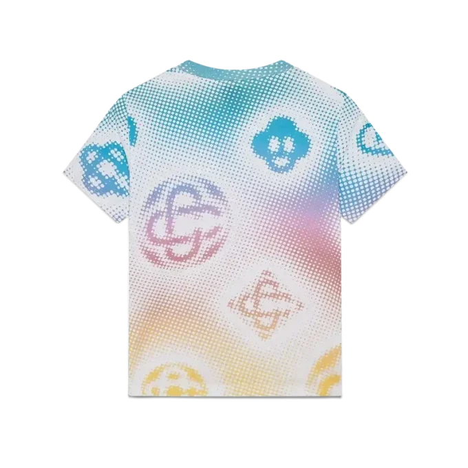 Halftone Logo T-skjorte med kort erme og tettsittende passform på Shorts
