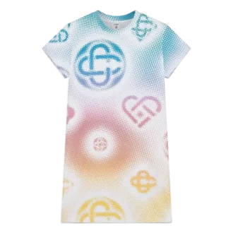 Halftone Logo T-skjortekjole