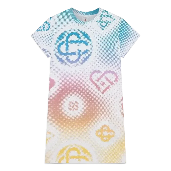 Halftone Logo T-skjortekjole