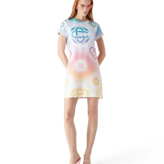 Halftone Logo T-skjortekjole