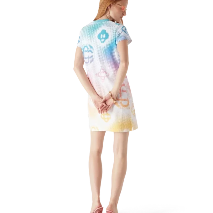 Halftone Logo T-skjortekjole