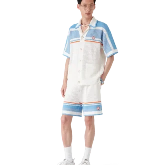 Heklede tennisshorts i bomull Heklede tennisshorts i bomull