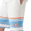 Heklede tennisshorts i bomull