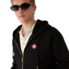 Hettegenser med glidelås og diamantlogo