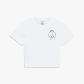 Hvit Casa Way Baby T-skjorte med korte ermer