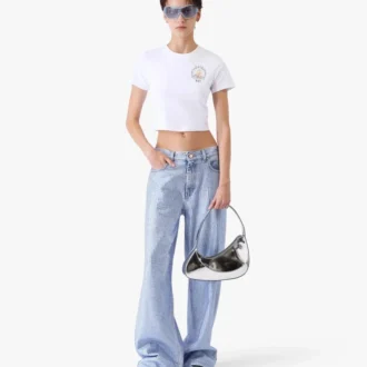 Hvit Casa Way Baby T-skjorte med korte ermer