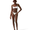 Jacquard-bikini-top med monogram