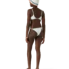 Jacquard-bikini-top med monogram