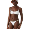 Jacquard-bikini-top med monogram
