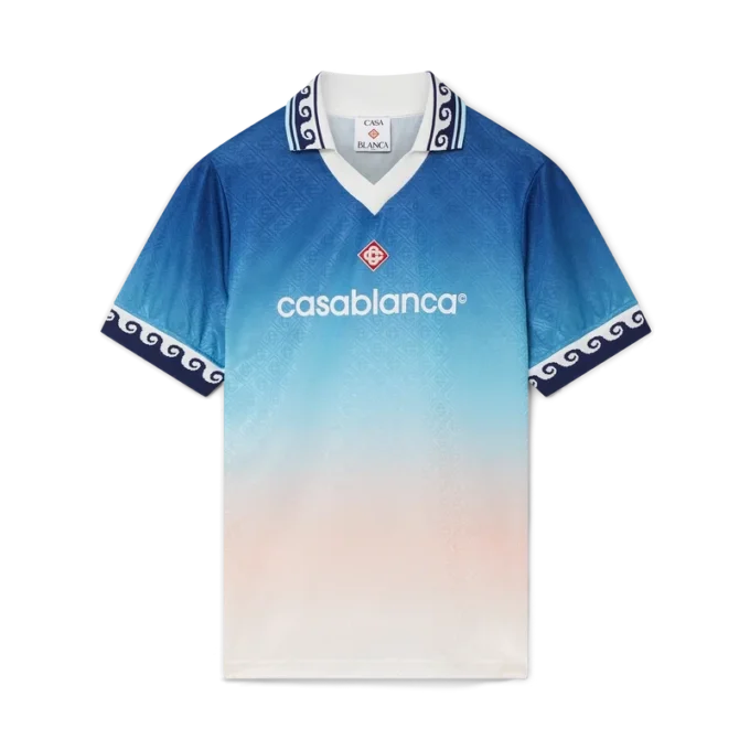 Jacquard-fotballskjorte med fargegradient