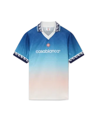 Jacquard-fotballskjorte med fargegradient
