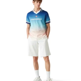 Jacquard-fotballskjorte med fargegradient