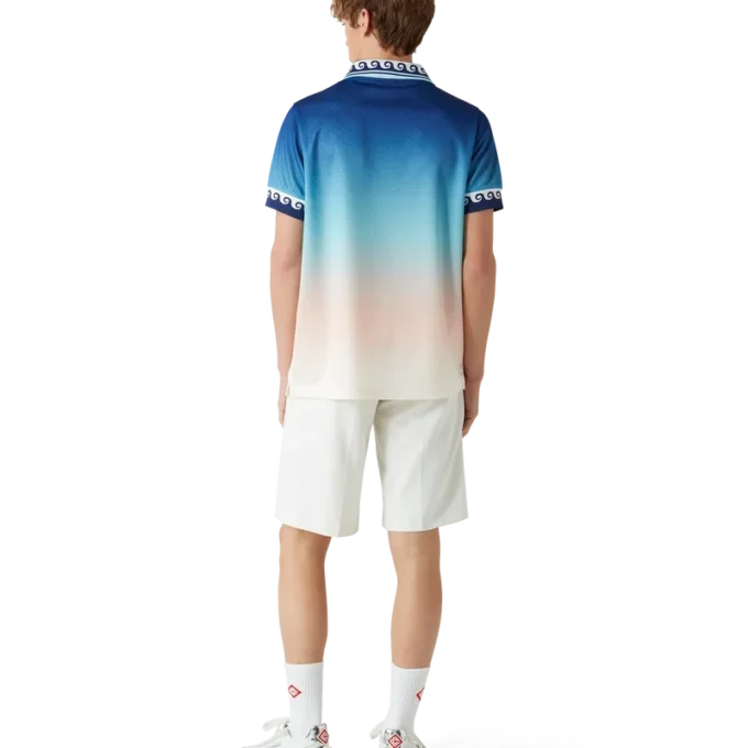 Jacquard-fotballskjorte med fargegradient