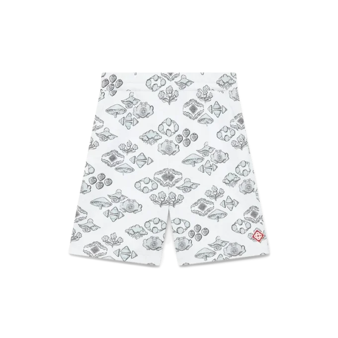Jacquard-mønstrede treningsshorts