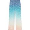 Jacquard-silkebukser med fargegradient