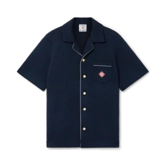 Jacquard-skjorte med monogram