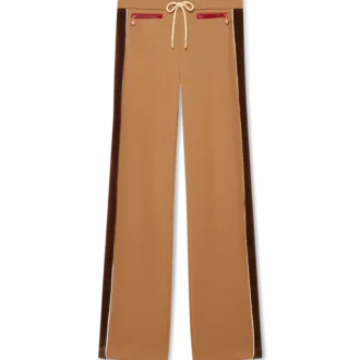 Joggebukse med chenille-paneler