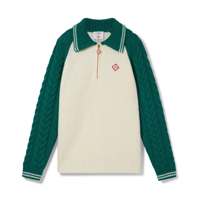 Kashmirgenser med kabelstrikk