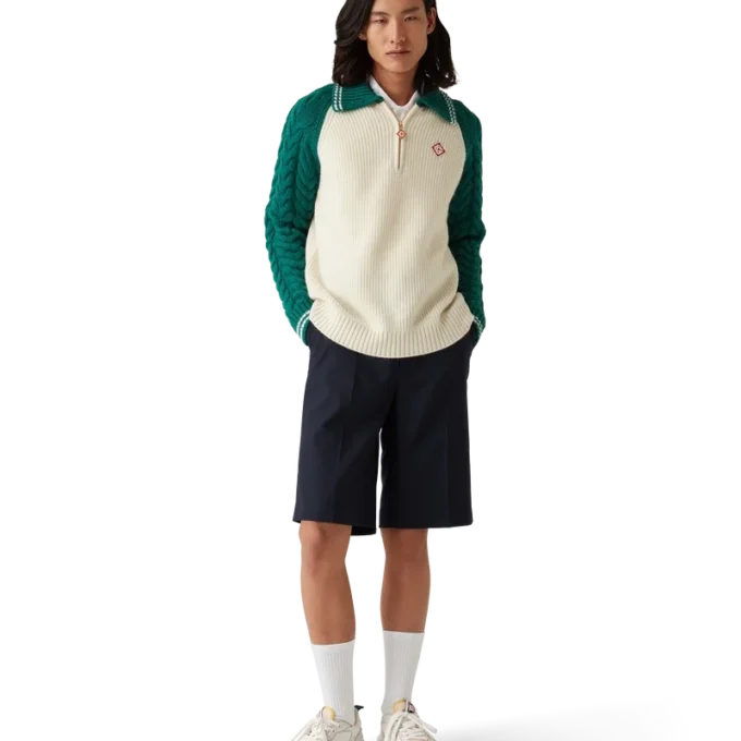 Kashmirgenser med kabelstrikk