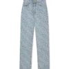 Klassiske monogram-blekede denimbukser
